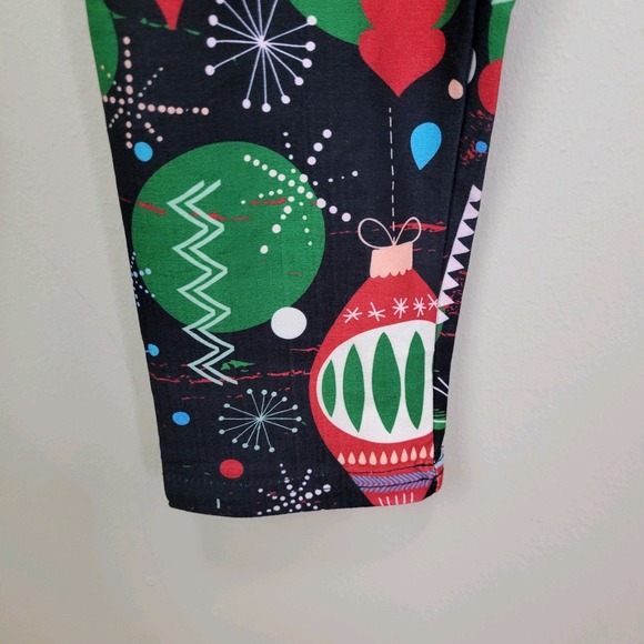 Dren Designs Classic Christmas Ornament Polyester‎ Spandex Leggings Plus Size - Picture 3 of 6
